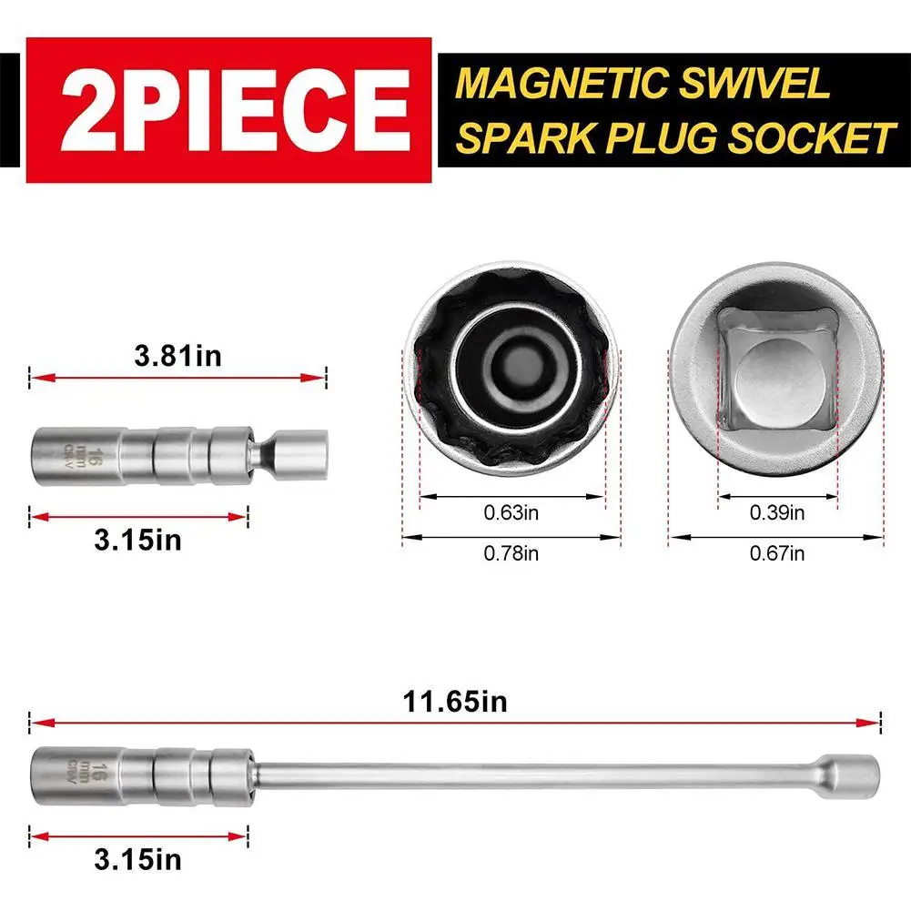 Universal Magnetic Key Remover Polka Dot Spark Plug Socket Sleeve Car Repair
Universal Magnetic Key Remover Polka Dot Spark Plug Socket Sleeve Car Repair