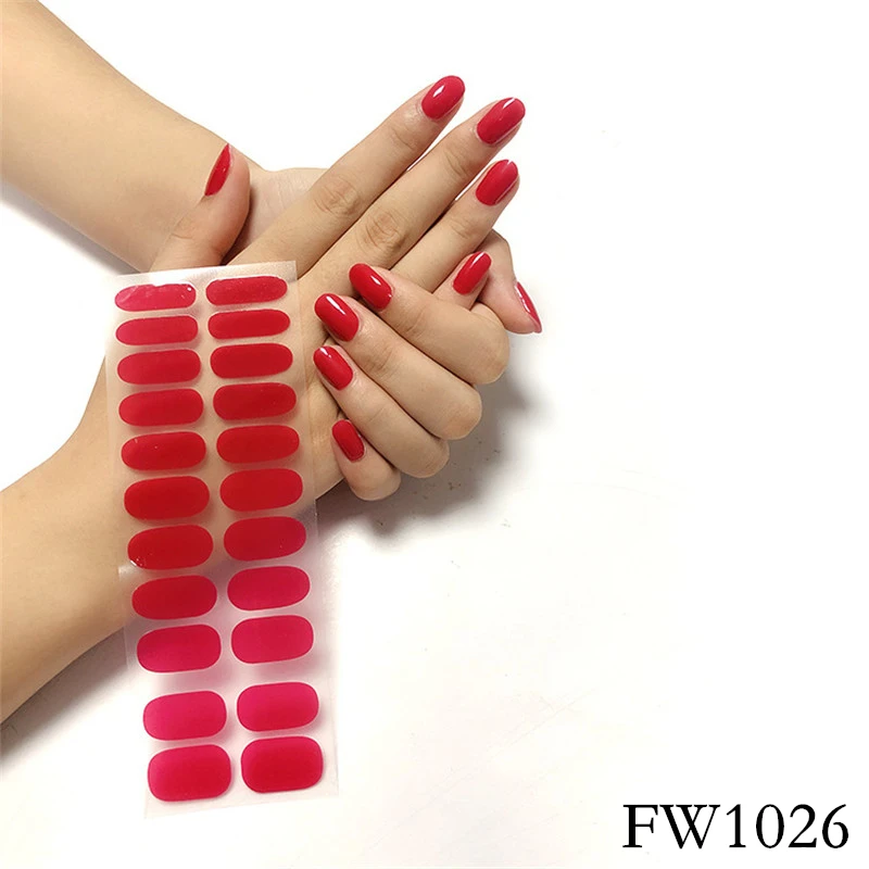 22Tips Pink Solid Color Nail Polish Films Art Stickers Waterproof Long Lasting Strips Full Cover Eco-friendly Nail Wraps Salon
22Tips Pink Solid Color Nail Polish Films Art Stickers Waterproof Long Lasting Strips Full Cover Eco-friendly Nail Wraps Salon