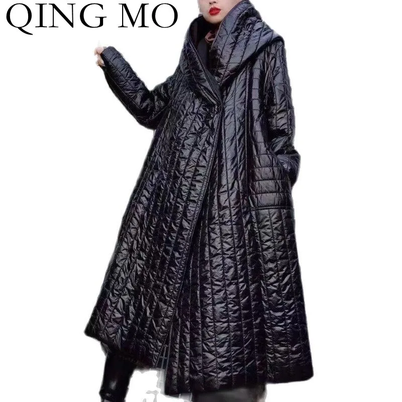 QING MO Trendy Design Solid Color Hooded Cotton Jacket Women 2021 New Winter Plus Size Warm White Duck Down Jacket ZWL1485
QING MO Trendy Design Solid Color Hooded Cotton Jacket Women 2021 New Winter Plus Size Warm White Duck Down Jacket ZWL1485