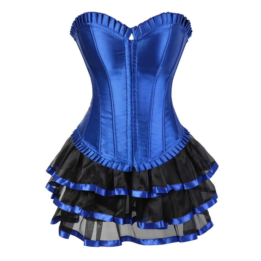 Corset Dress for Women Club Overbust Bustier Skirts Lingerie Set Plus Size Vintage Blue Costume Party Sexy Vintage
Corset Dress for Women Club Overbust Bustier Skirts Lingerie Set Plus Size Vintage Blue Costume Party Sexy Vintage