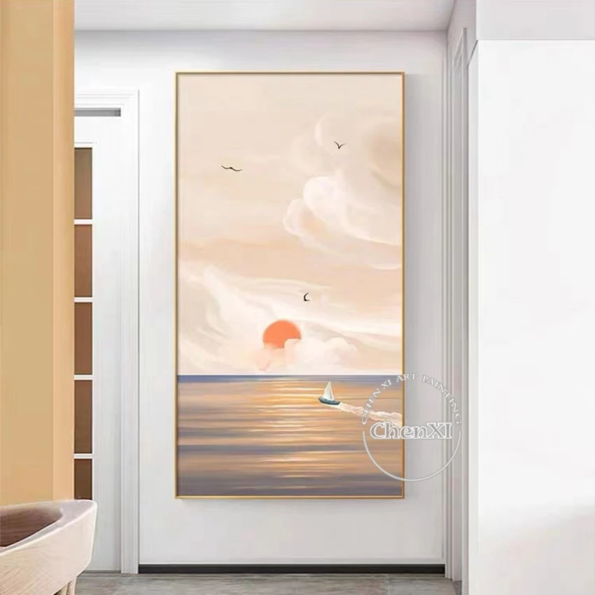 New Arrival Abstract Sun Set Scenery Canvas Oil Painting Wall Decorative Picture Art For Modern House Living Room Artwork
New Arrival Abstract Sun Set Scenery Canvas Oil Painting Wall Decorative Picture Art For Modern House Living Room Artwork