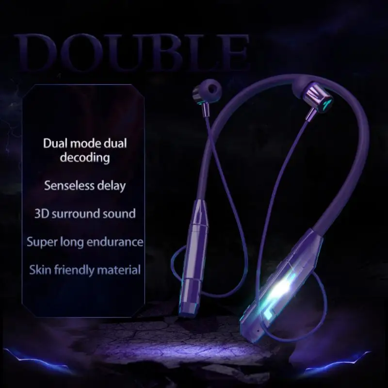K1 Gaming Bluetooth-Compatible Headset RGB Light-emitting Neckband Without Delay 3D Stereo Sports Gaming Headset With Microphone
K1 Gaming Bluetooth-Compatible Headset RGB Light-emitting Neckband Without Delay 3D Stereo Sports Gaming Headset With Microphone