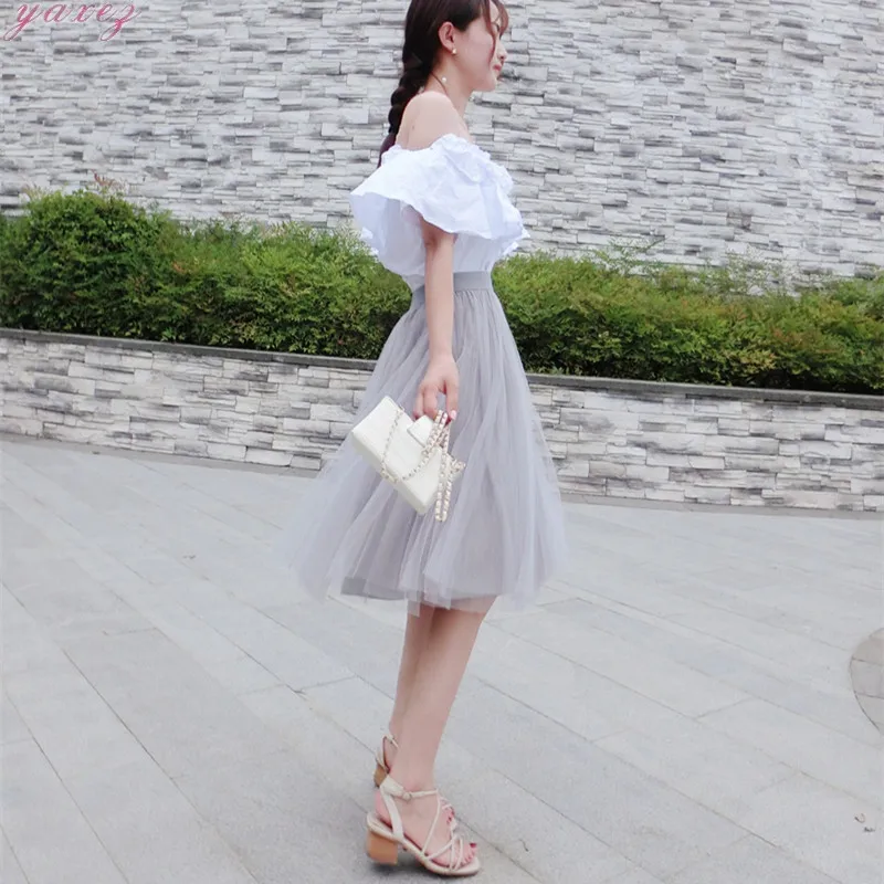 Womens Korean Pleated Maxi Skirt Summer Elastic High Waist Mesh Tulle Skirt Solid A-Line Tutu Skirt Women Chiffon Skirts Female
Womens Korean Pleated Maxi Skirt Summer Elastic High Waist Mesh Tulle Skirt Solid A-Line Tutu Skirt Women Chiffon Skirts Female
