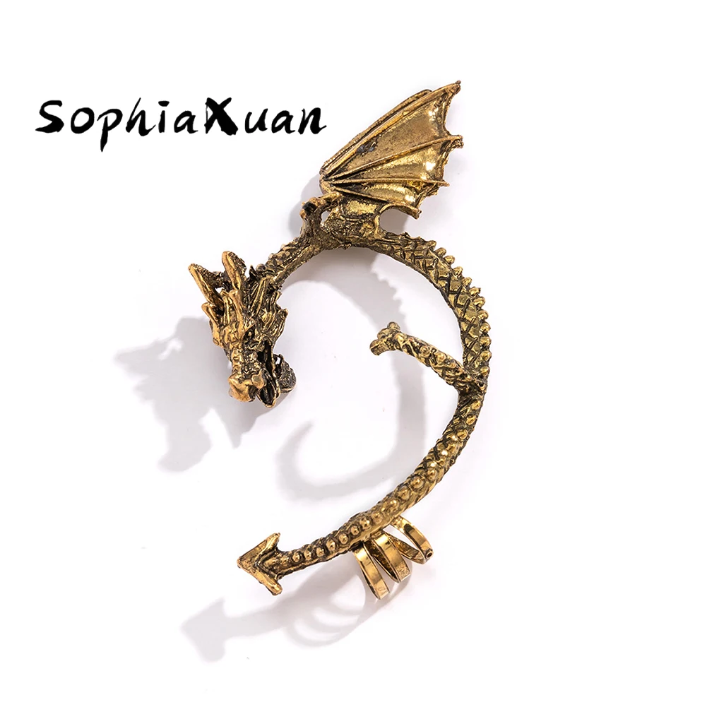 SophiaXuan Personality Gothic Earcuff Punk Rock Vintage Earcuff Clip Earings Dragon Ear Cuff Earrings For Women Girls Wholesale
SophiaXuan Personality Gothic Earcuff Punk Rock Vintage Earcuff Clip Earings Dragon Ear Cuff Earrings For Women Girls Wholesale