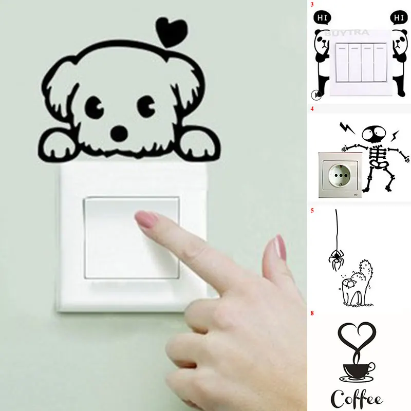 Funny Animals Patterns Switch Stickers For Children Kids Room Home Decoration 3D Cute Wall Decals DIY Cartoon Cat Dog Mural Art
Funny Animals Patterns Switch Stickers For Children Kids Room Home Decoration 3D Cute Wall Decals DIY Cartoon Cat Dog Mural Art