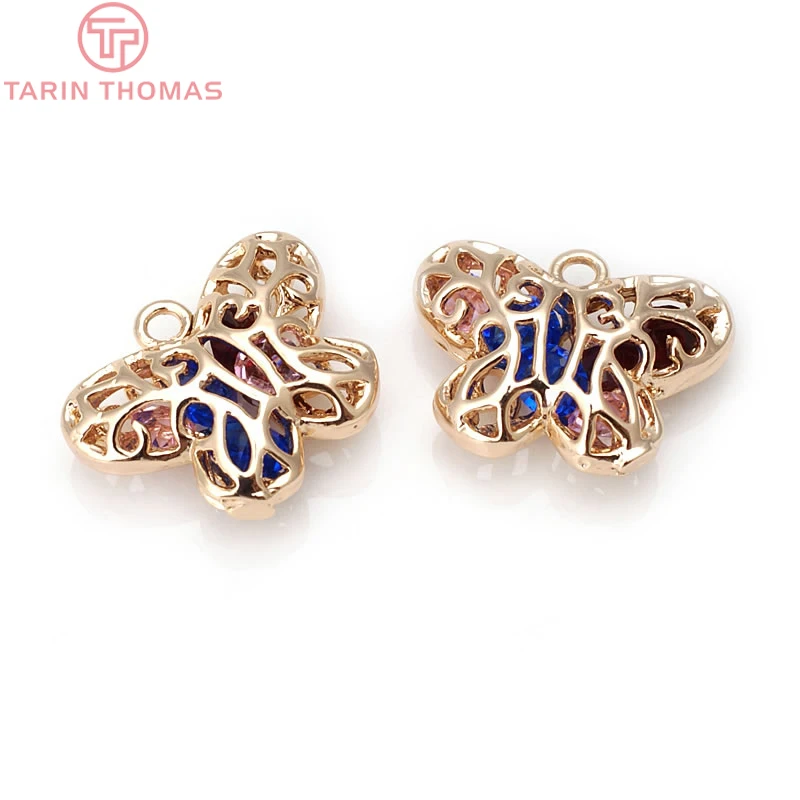 4PCS 19.5x17.5MM 24K Champagne Gold Color Plated Brass with Zircon Butterfly Charms Pendants High Quality Jewelry Accessories
4PCS 19.5x17.5MM 24K Champagne Gold Color Plated Brass with Zircon Butterfly Charms Pendants High Quality Jewelry Accessories