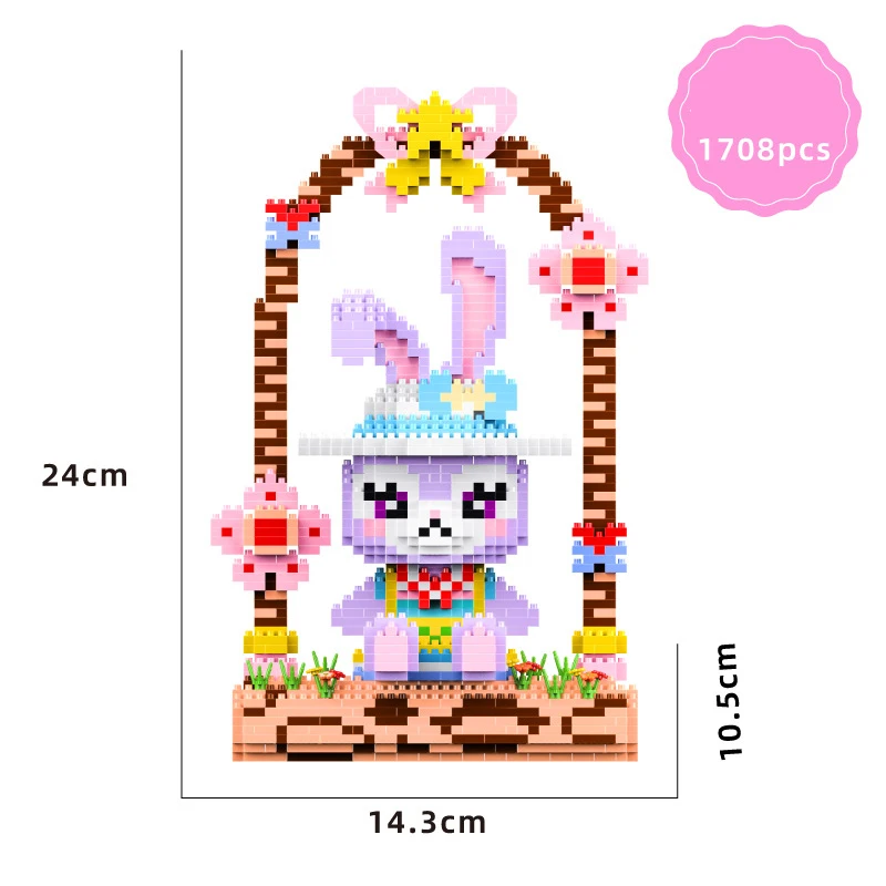 Disneyland figures micro diamond block Disney world park swing rabbit StellaLou build brick educational toy nanobrick for girl
Disneyland figures micro diamond block Disney world park swing rabbit StellaLou build brick educational toy nanobrick for girl