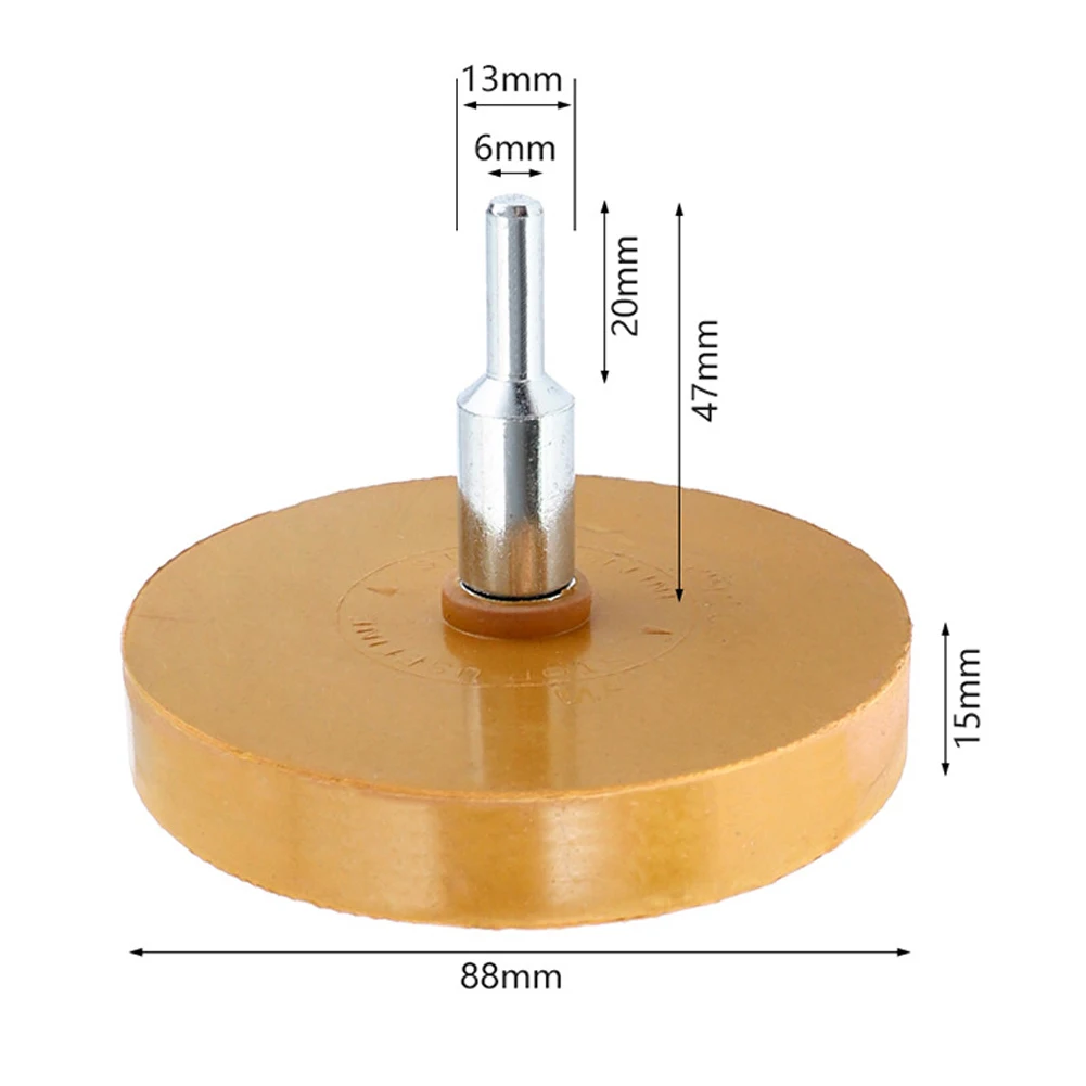 Rubber Eraser Wheel Pad With Drill Adapter 88mm Polishing Wheel 1/4" Decal Remover For Car Decals Vinyl Stickers Quick Removal
Rubber Eraser Wheel Pad With Drill Adapter 88mm Polishing Wheel 1/4" Decal Remover For Car Decals Vinyl Stickers Quick Removal