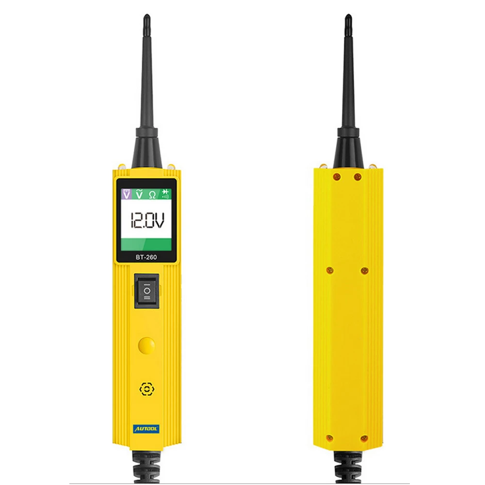 AUTOOL BT260 Electric Circuit Tester Diagnostic 6V to 30V Vehicle Electrical System Auto LED Display Voltage Car Diagnostic Tool
AUTOOL BT260 Electric Circuit Tester Diagnostic 6V to 30V Vehicle Electrical System Auto LED Display Voltage Car Diagnostic Tool