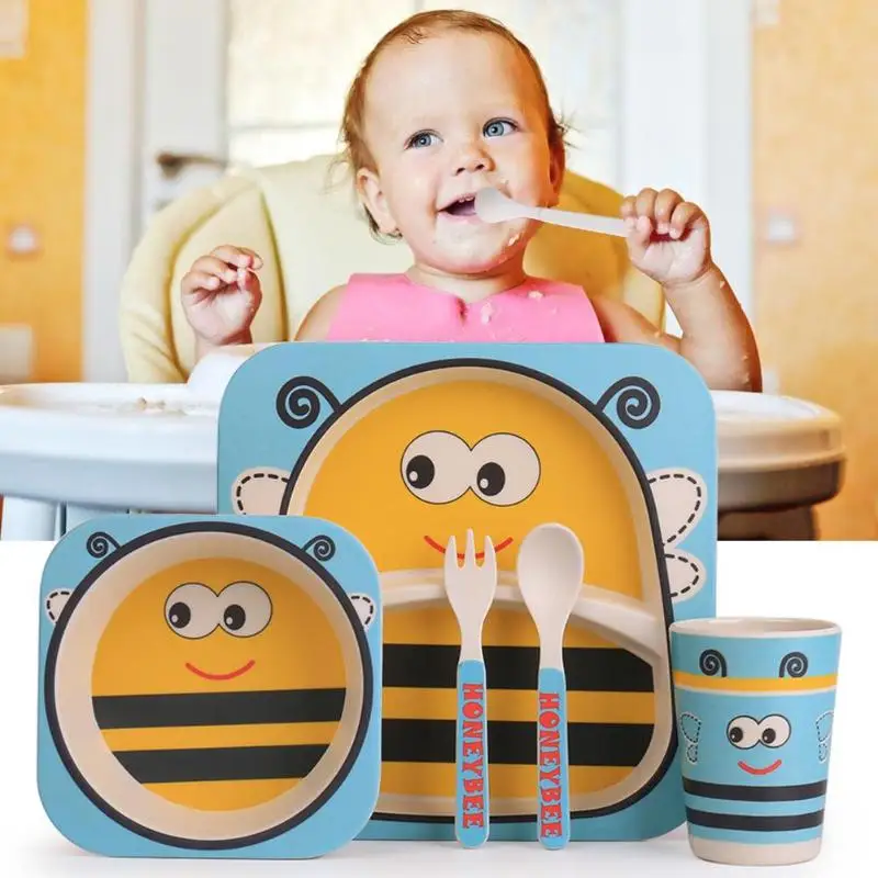 Cute Cartoon Animal Kids Feeding Plate Sets Children Tableware Feeding Bowl Dish Fork Spoon Cup Sets Baby Food Dinnerware
Cute Cartoon Animal Kids Feeding Plate Sets Children Tableware Feeding Bowl Dish Fork Spoon Cup Sets Baby Food Dinnerware