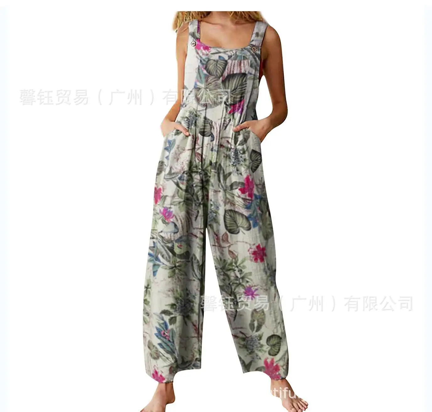 2021 ladies fashion ethnic style patchwork printed button jumpsuit bib trousers
2021 ladies fashion ethnic style patchwork printed button jumpsuit bib trousers