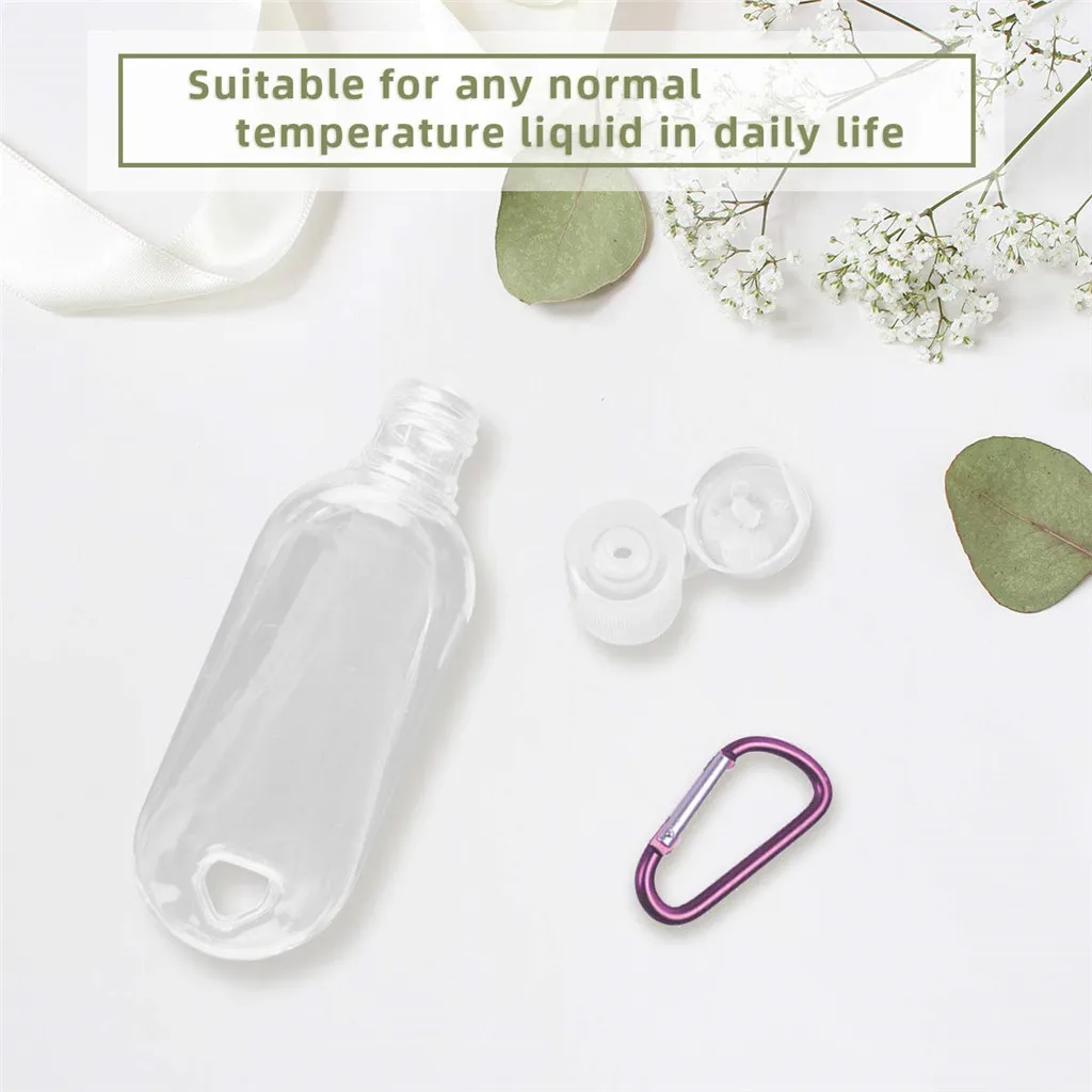 Travel Plastic Clear Keychain Bottles Leakproof Empty Containers Flip Cap 10pc Portable Keychain Hand Sanitizer Disinfect Bottle
Travel Plastic Clear Keychain Bottles Leakproof Empty Containers Flip Cap 10pc Portable Keychain Hand Sanitizer Disinfect Bottle