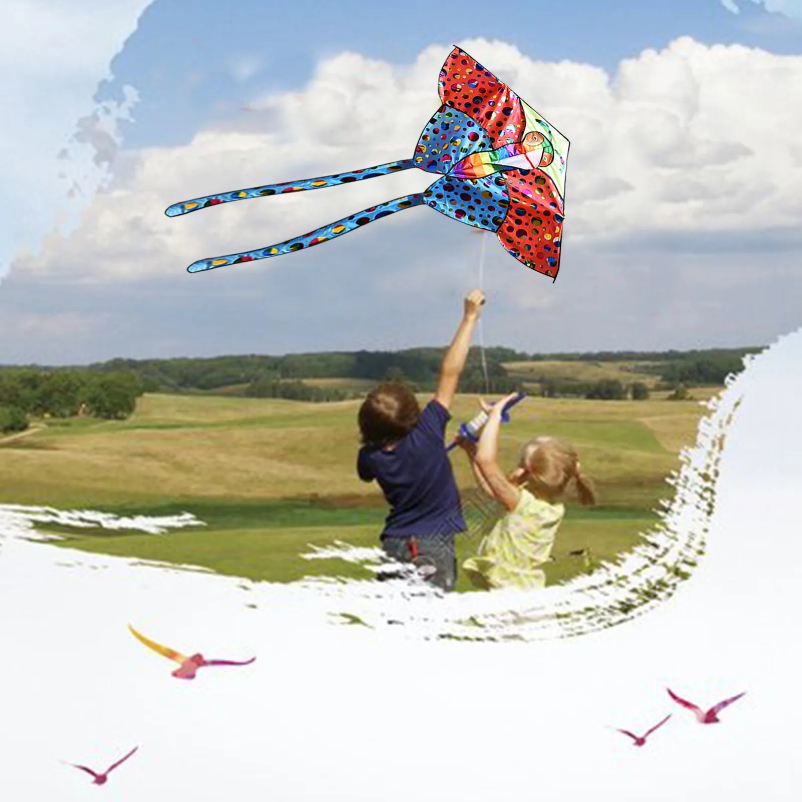 Outdoor play powerful butterfly with long tail suitable for children and adults beginner butterfly kite with string and handle
Outdoor play powerful butterfly with long tail suitable for children and adults beginner butterfly kite with string and handle