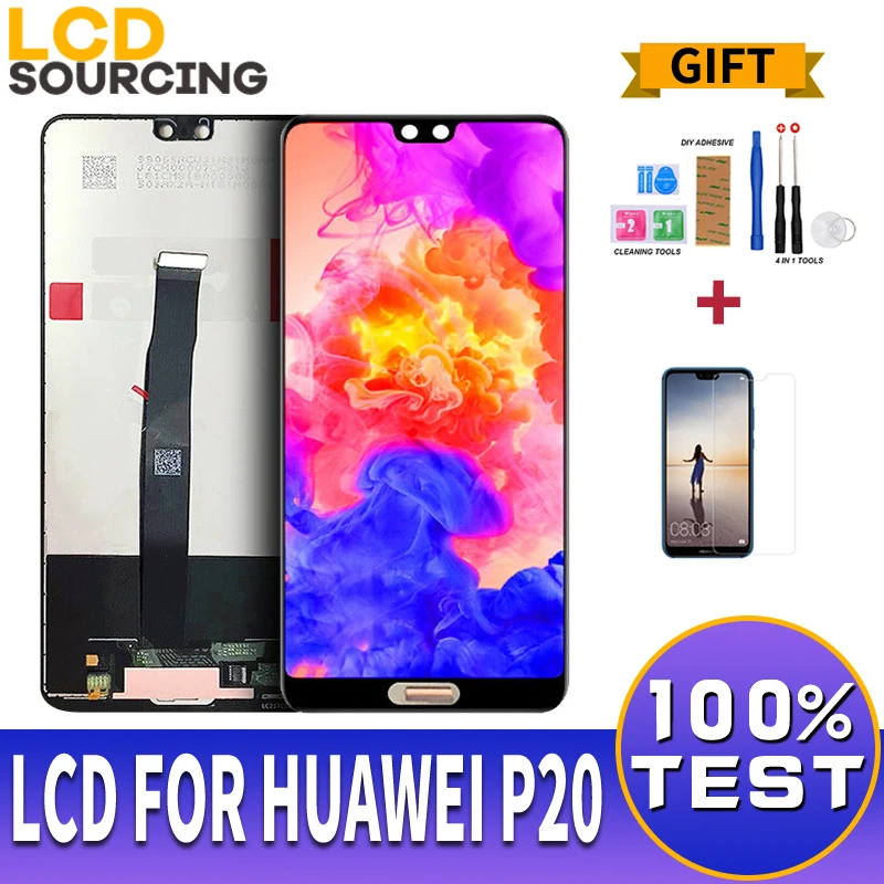 5 8 дюймов ЖК дисплей для Huawei P20 EML AL00 сенсорный экран дигитайзер сборки