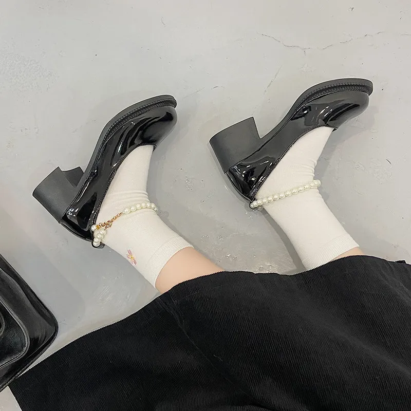 Women Shoes 2021 Spring Pumps Casual Heels Chunky Sandals Footwear Shallow Mouth Round Toe Latest Mary Jane Comfortable Branded
Women Shoes 2021 Spring Pumps Casual Heels Chunky Sandals Footwear Shallow Mouth Round Toe Latest Mary Jane Comfortable Branded