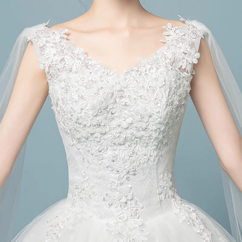 Princess Wedding Dress 2019 V Neck Wedding Bride Dress Sleeveless Appliques Elegant Wedding Gowns Vestido De Noiva
Princess Wedding Dress 2019 V Neck Wedding Bride Dress Sleeveless Appliques Elegant Wedding Gowns Vestido De Noiva