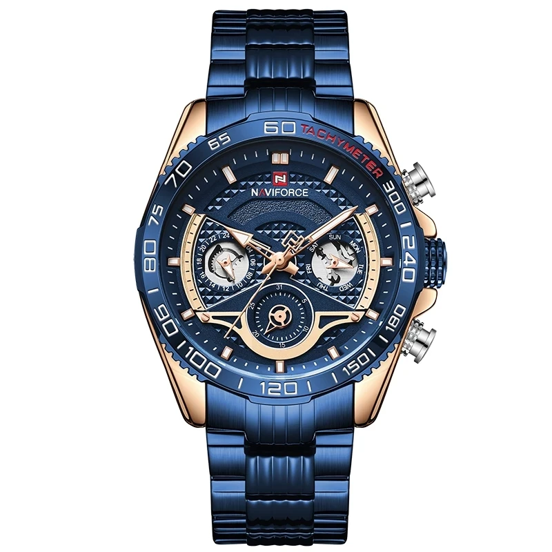 NAVIFORCE Luxury Brand Men Watch Sport Watches Chronograph Waterproof Quartz Wristwatch Date Male Clock Relogio Masculino
NAVIFORCE Luxury Brand Men Watch Sport Watches Chronograph Waterproof Quartz Wristwatch Date Male Clock Relogio Masculino