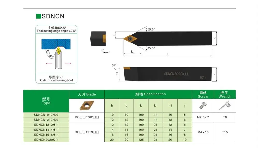 OYYU SDNCN0808H07 SDNCN1010H07 SDNCN1212H07 SDNCN External Turning Tool Holder Lathe Cutter CNC Cutting Shank Cabide Inserts
OYYU SDNCN0808H07 SDNCN1010H07 SDNCN1212H07 SDNCN External Turning Tool Holder Lathe Cutter CNC Cutting Shank Cabide Inserts