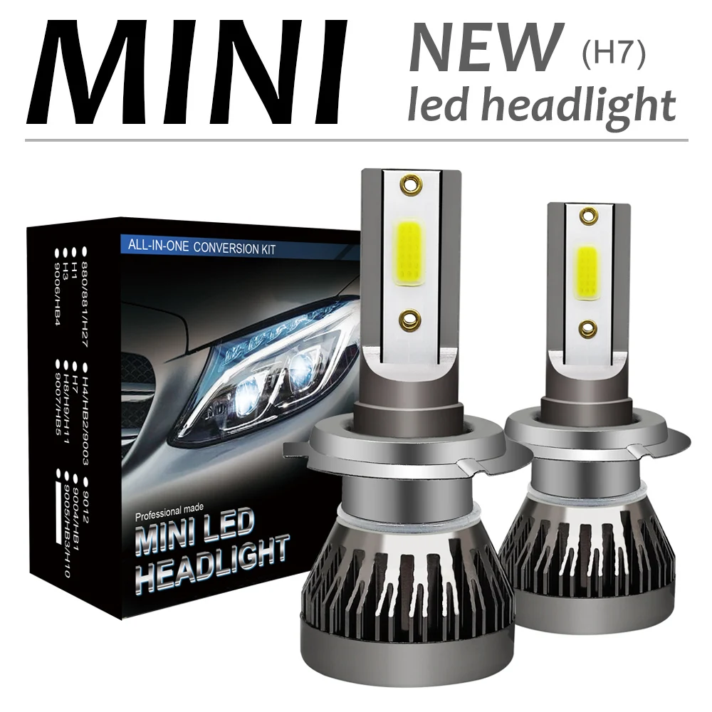 2 Pcs DC 9 - 36V H7 120W 12000LM 6000K LED Car Headlight Kit Automobile Fog Lamp High or Low Light Bulbs Fit for Car
2 Pcs DC 9 - 36V H7 120W 12000LM 6000K LED Car Headlight Kit Automobile Fog Lamp High or Low Light Bulbs Fit for Car