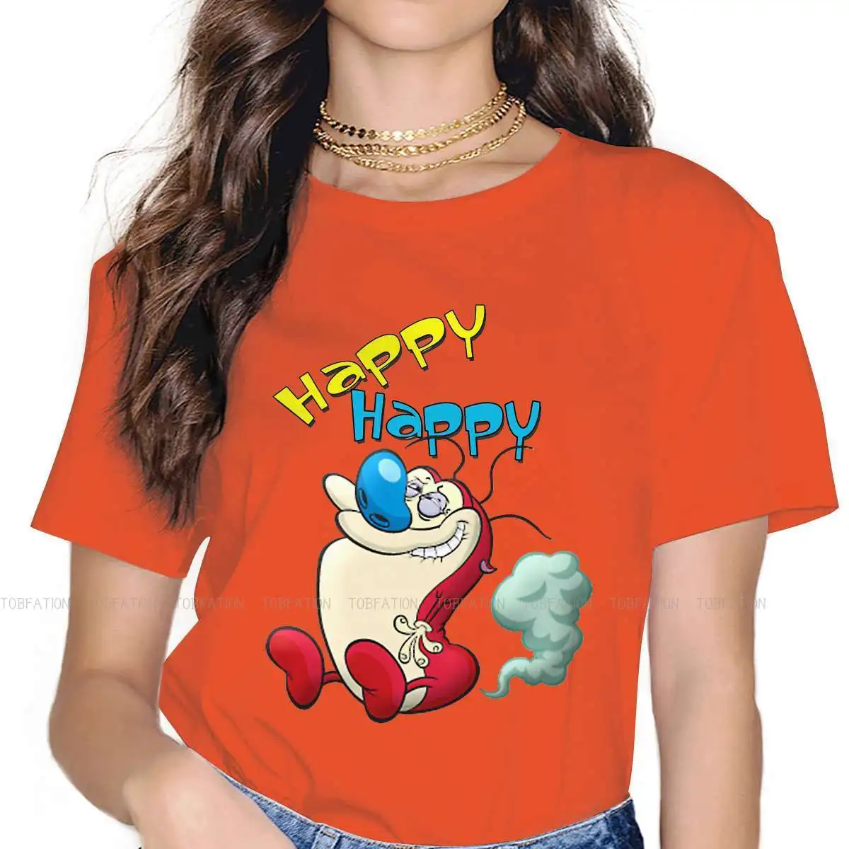 Happy Casual TShirt The Ren Stimpy Show Comedy Fantasy Printing Casual T Shirt Girl Short Sleeve Special Gift Idea
Happy Casual TShirt The Ren Stimpy Show Comedy Fantasy Printing Casual T Shirt Girl Short Sleeve Special Gift Idea