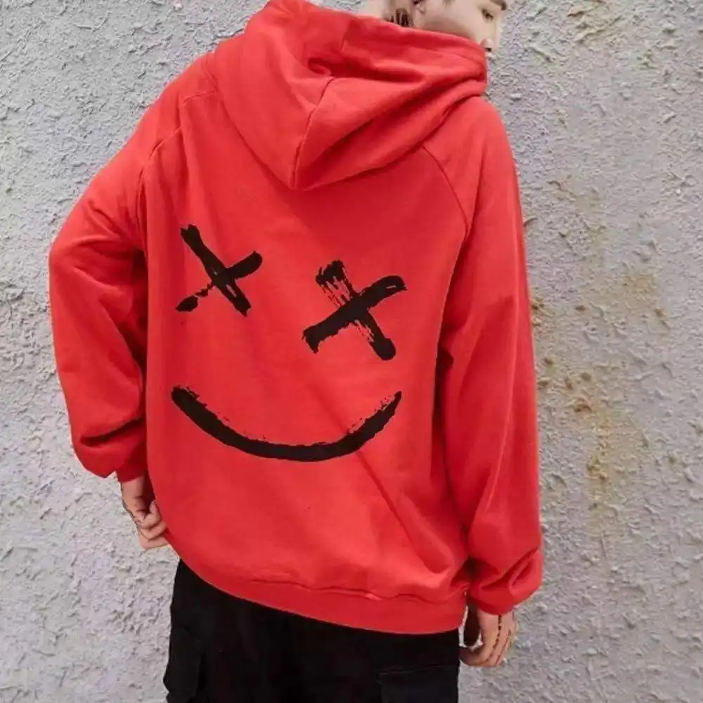 Men's Women's Hoodie Sweater Couple Patchwork Hoodie Smile Print Hip Hop Streetwear Fashion Loose Style Patchwork Hoodie 2021
Men's Women's Hoodie Sweater Couple Patchwork Hoodie Smile Print Hip Hop Streetwear Fashion Loose Style Patchwork Hoodie 2021