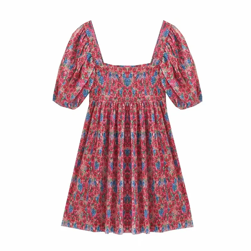 Женское плиссированное платье ZA, маленькое праздничное платье с принтом в европейском и американском стиле, лето 2021 
Женское плиссированное платье ZA, маленькое праздничное платье с принтом в европейском и американском стиле, лето 2021