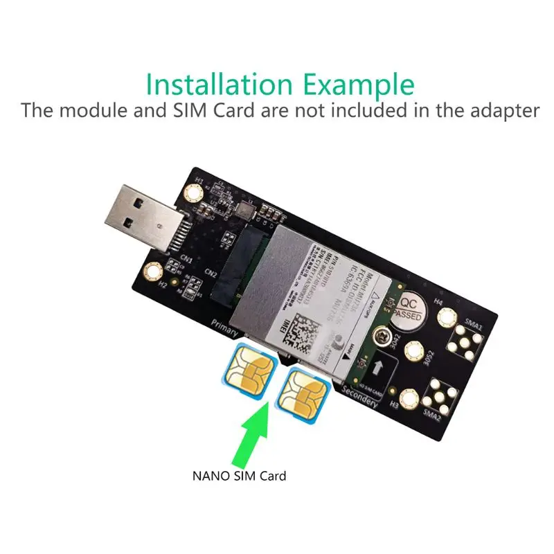 Адаптер NGFF M.2-USB 3 0 с двумя слотами для SIM-карт модуля 3G/4G/5G | Компьютеры и офис