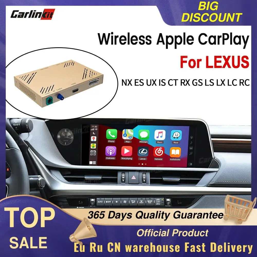 CarlinKit 2021 New Wireless Decoder Apple Carplay Android Auto Multimedia Mirror Link For Lexus GS/LS/ES/IS/UX/LX/RC/NX/CT/RX/LC
CarlinKit 2021 New Wireless Decoder Apple Carplay Android Auto Multimedia Mirror Link For Lexus GS/LS/ES/IS/UX/LX/RC/NX/CT/RX/LC