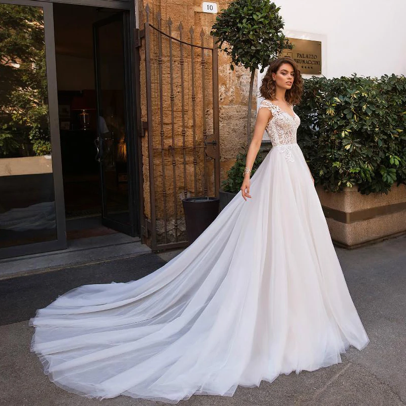 Hi Shy Bridal New Simple Wedding Dress Backless Sleeveless Design Chiffon Lace Bride Dresses Princess Dress Plus Size 2021
Hi Shy Bridal New Simple Wedding Dress Backless Sleeveless Design Chiffon Lace Bride Dresses Princess Dress Plus Size 2021