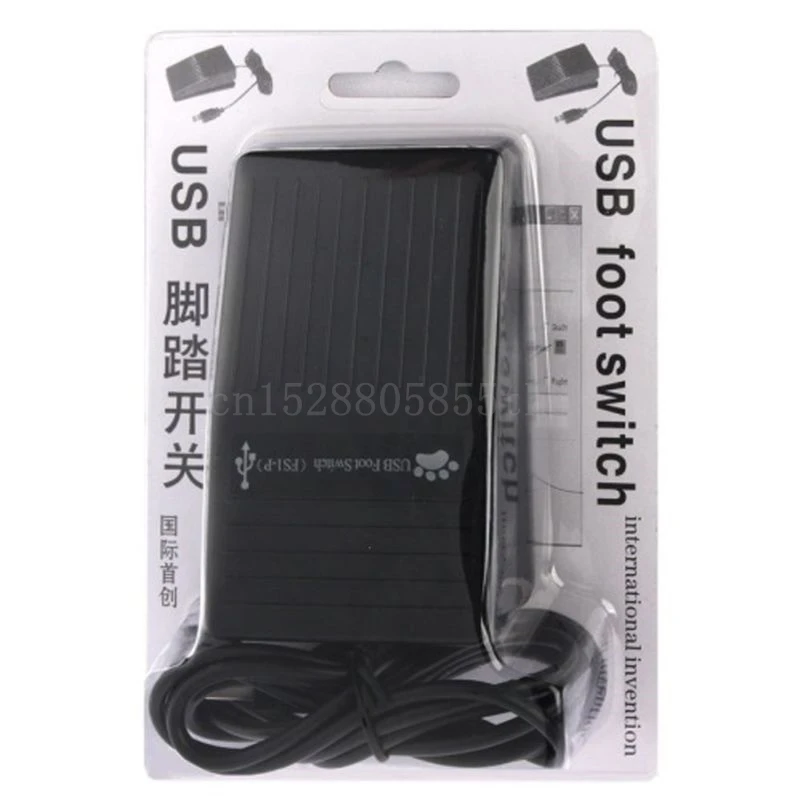 Plastic USB Single Foot Switch Pedal Control Pre-Progr Key for Keyboard Mouse PC
Plastic USB Single Foot Switch Pedal Control Pre-Progr Key for Keyboard Mouse PC