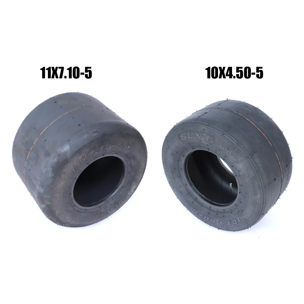 Вакуумная шина 10X4 50-5 передняя бескамерная и 11x7 10-5 задняя для картинга скутера