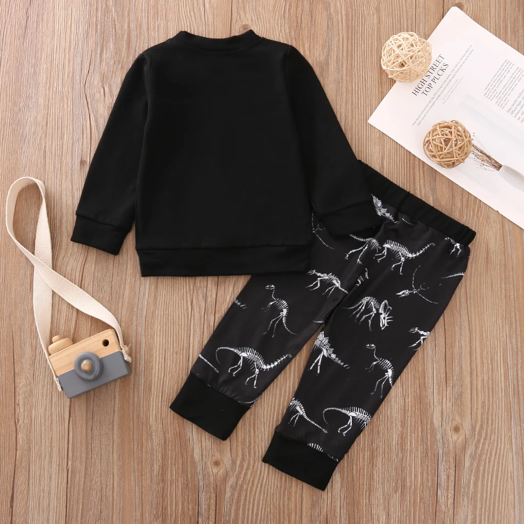 Toddler Boys Clothes Set,Children Letter Print Long Sleeve O-neck Tops + Dinosaur Prints Trousers for Spring Fall
Toddler Boys Clothes Set,Children Letter Print Long Sleeve O-neck Tops + Dinosaur Prints Trousers for Spring Fall