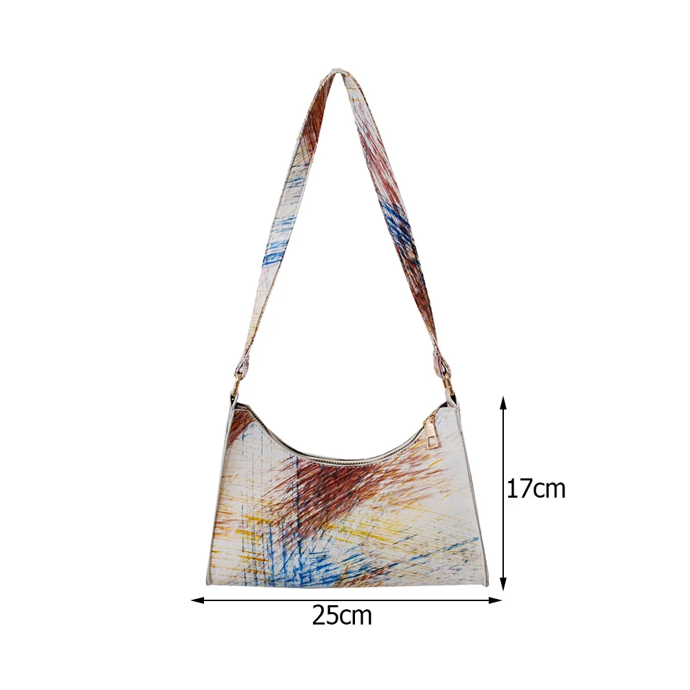Fashion Women Line Printing PU Leather Shoulder Underarm Hobos Bag Casual Ladies Top-handle Small Handbag 
Fashion Women Line Printing PU Leather Shoulder Underarm Hobos Bag Casual Ladies Top-handle Small Handbag