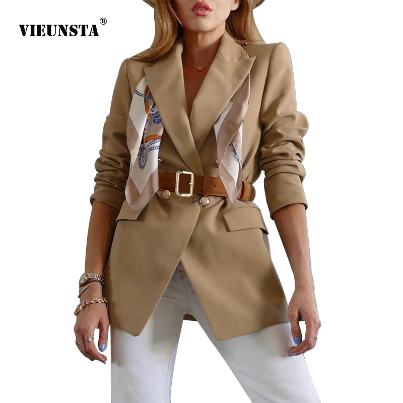 2021 Winter Office Lady Suit Coat Suit Collar Long Sleeve Single-Breasted Pocket Coat Tops Fashion Casual Slim Long Business XL
2021 Winter Office Lady Suit Coat Suit Collar Long Sleeve Single-Breasted Pocket Coat Tops Fashion Casual Slim Long Business XL