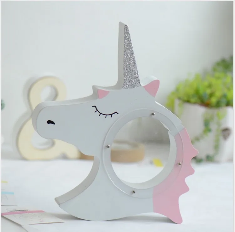 Solid wood piggy bank Unicorn piggy bank change bank children's room creative soft decoration
Solid wood piggy bank Unicorn piggy bank change bank children's room creative soft decoration