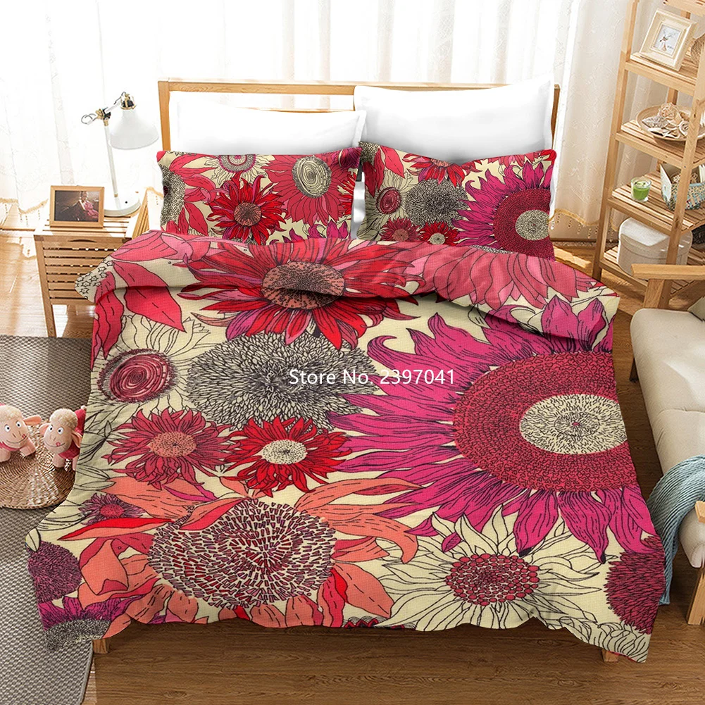 Home Textiles Colorful Flowers Bedding Set Green Plants Single Double Bed Back King-size Quality Deluxe Quilts Pillowcases
Home Textiles Colorful Flowers Bedding Set Green Plants Single Double Bed Back King-size Quality Deluxe Quilts Pillowcases