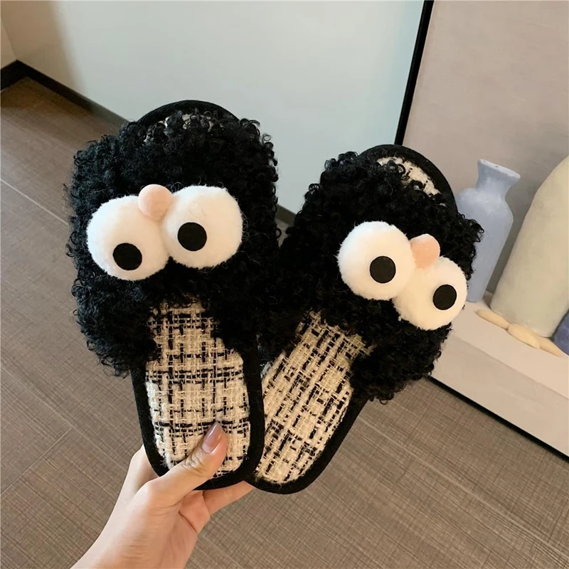 Cute Cartoon Plush Slippers Female Autumn And Winter Fashion Ins Tide Net Red Creative Funny Home Cotton Slippers
Cute Cartoon Plush Slippers Female Autumn And Winter Fashion Ins Tide Net Red Creative Funny Home Cotton Slippers