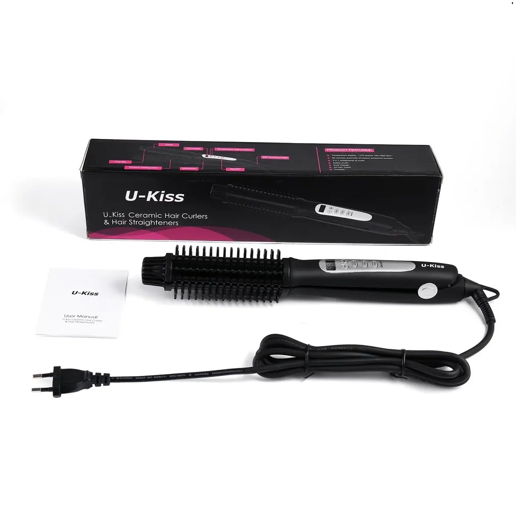 Ceramic Hair Curler & Hair Straightener Professional Ceramic Ionic Fast Heating 3 Grade Thermostatic LCD Display
Ceramic Hair Curler & Hair Straightener Professional Ceramic Ionic Fast Heating 3 Grade Thermostatic LCD Display