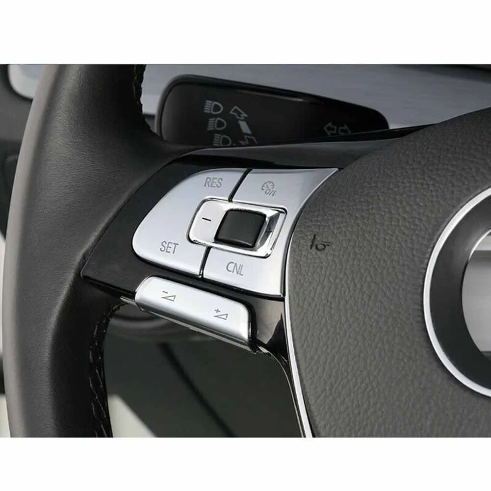 Interior Silver Steering Wheel Control Button Switch Cover Trim For VW B8 A Set Car Steering Wheels Buttons Kit Decorate
Interior Silver Steering Wheel Control Button Switch Cover Trim For VW B8 A Set Car Steering Wheels Buttons Kit Decorate