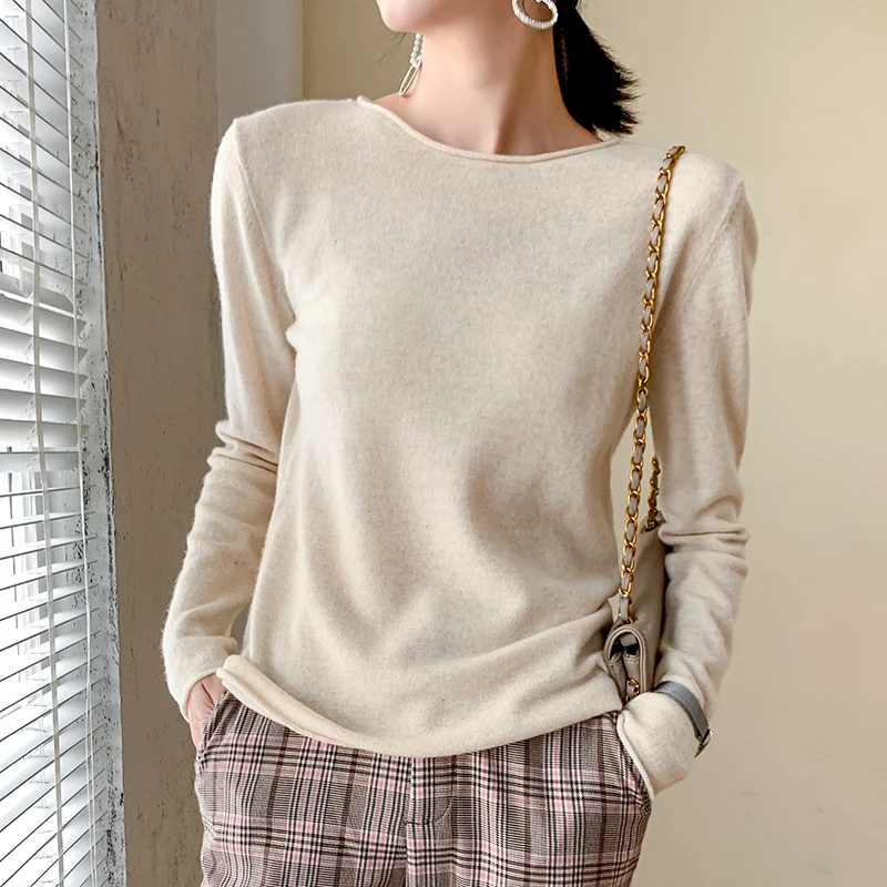 Женский трикотажный пуловер LITVRIYH, пуловер с длинным рукавом и круглым вырезом, 100% шерсть
Женский трикотажный пуловер LITVRIYH, пуловер с длинным рукавом и круглым вырезом, 100% шерсть