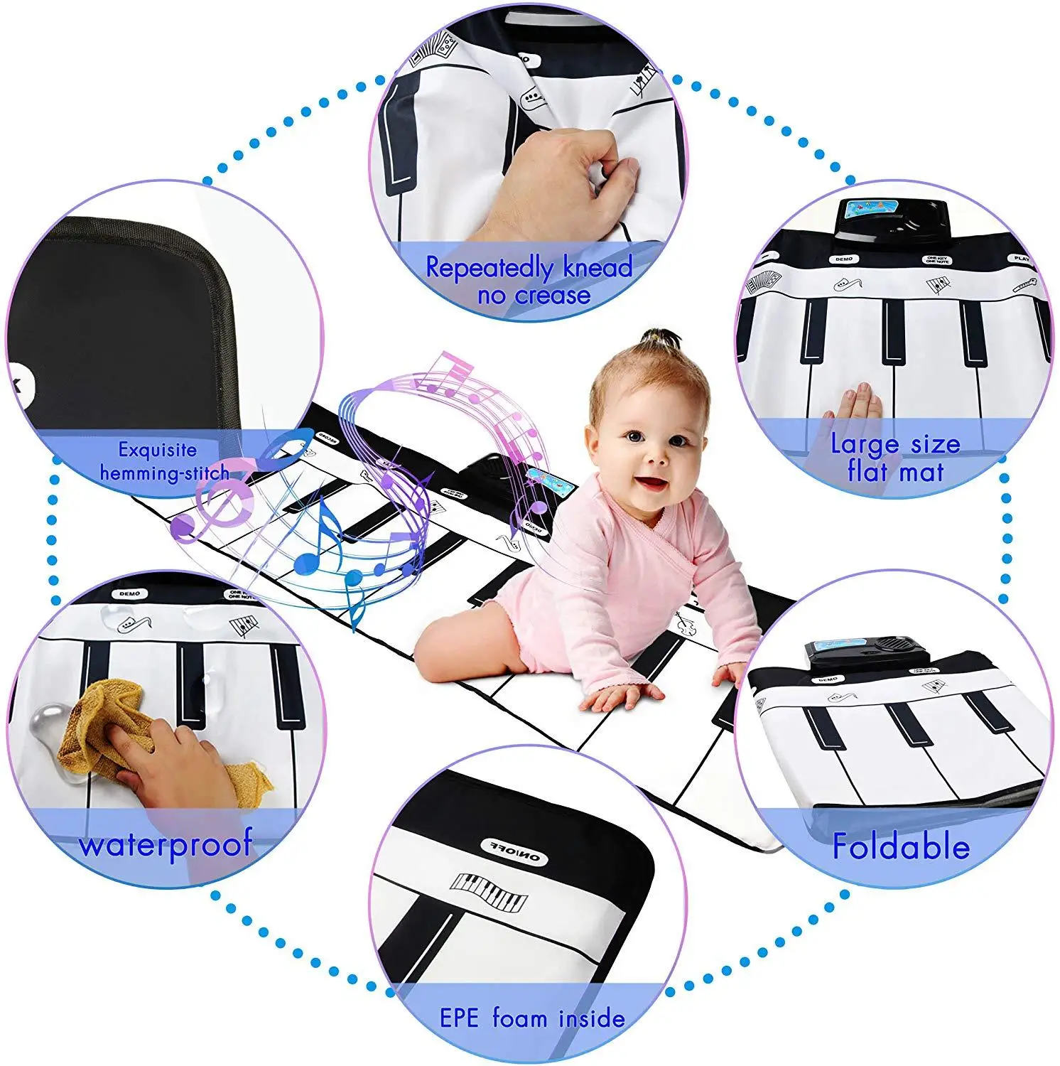 110x36cm Electronic Musical Mat Carpets Keyboard Baby Piano Play Mat Toy Musical Toys Instrument Educational Music Toys Kids For
110x36cm Electronic Musical Mat Carpets Keyboard Baby Piano Play Mat Toy Musical Toys Instrument Educational Music Toys Kids For