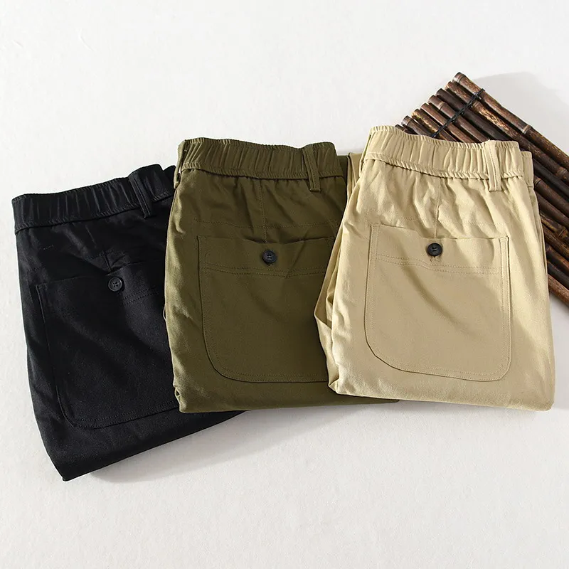2021 Spring Autumn New Men's Stretch Casual Pants Cotton Youth Casual Solid Color Elastic Waist Cropped Trousers 3014 
2021 Spring Autumn New Men's Stretch Casual Pants Cotton Youth Casual Solid Color Elastic Waist Cropped Trousers 3014