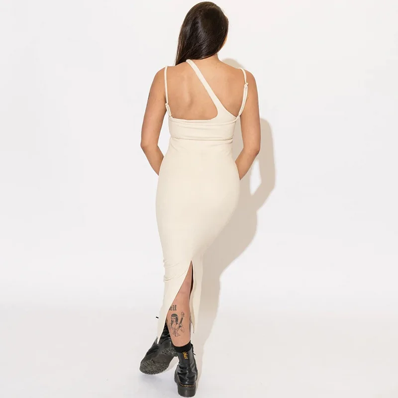 Y2k Dress for Women Vestido Summer Sexy Women Dress Asymmetrical Oblique Shoulder Strap Hip Halter Dress Party Bodycon Dresses 
Y2k Dress for Women Vestido Summer Sexy Women Dress Asymmetrical Oblique Shoulder Strap Hip Halter Dress Party Bodycon Dresses