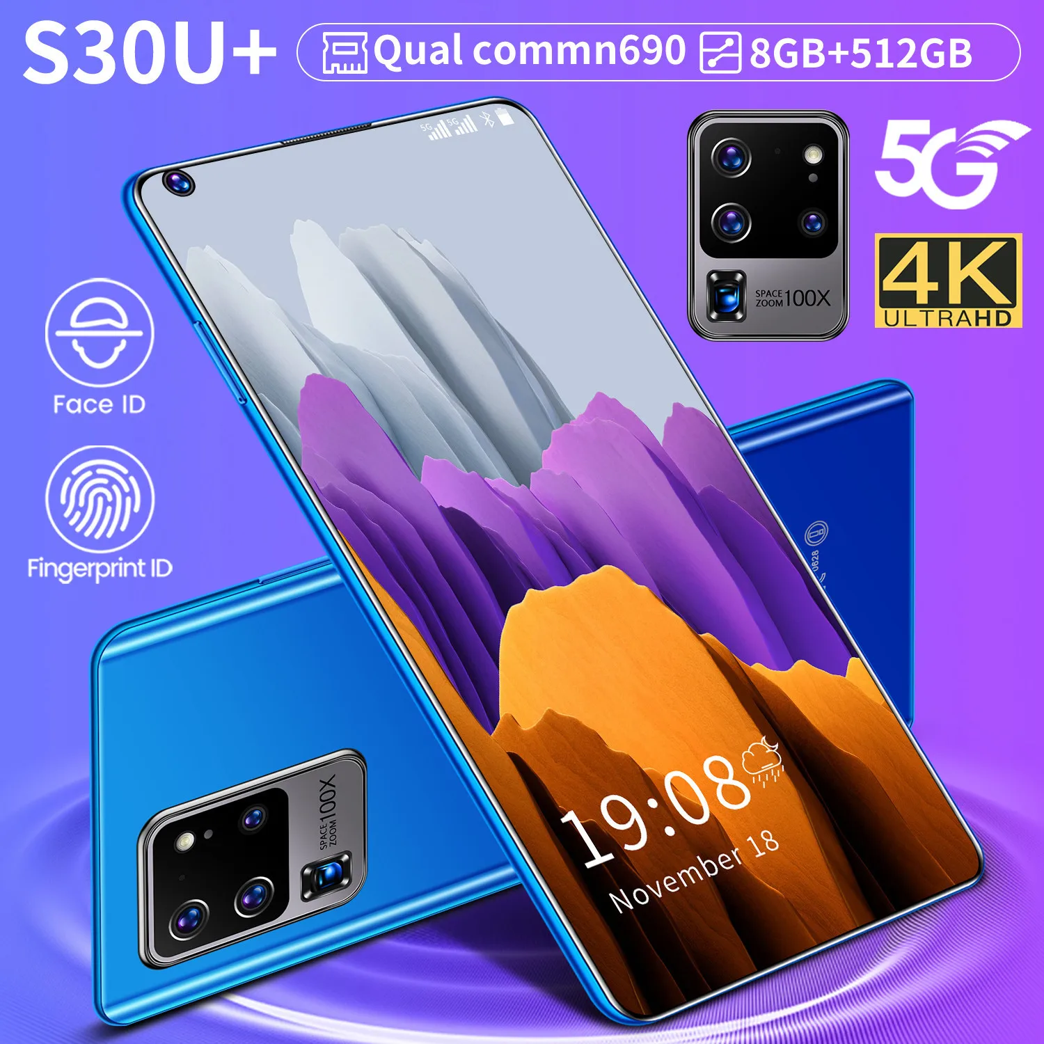 Смартфон S30U + 5G, 7,3 дюйма, 8 + 512 ГБ, 24 + 48 Мп, 5600 мАч, 4G, 10 ядер, две Sim-карты, Android
Смартфон S30U + 5G, 7,3 дюйма, 8 + 512 ГБ, 24 + 48 Мп, 5600 мАч, 4G, 10 ядер, две Sim-карты, Android