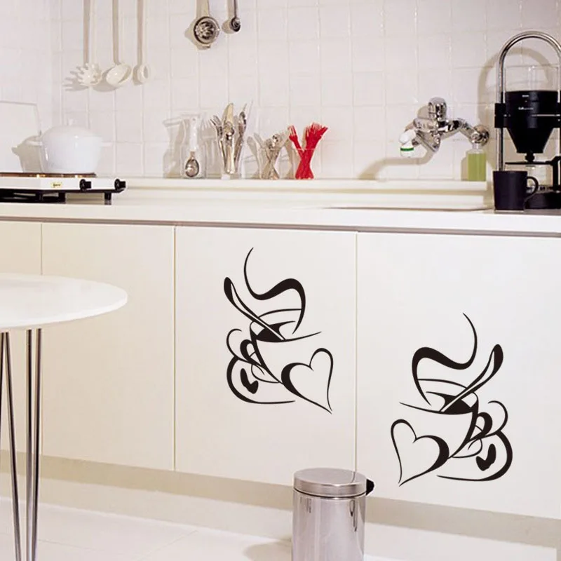 Retro Double Love Coffee Cup Wall Sticker Vinyl Decals Restaurant Kitchen Removable Wall Stickers DIY Home Decor Wall Art Mural
Retro Double Love Coffee Cup Wall Sticker Vinyl Decals Restaurant Kitchen Removable Wall Stickers DIY Home Decor Wall Art Mural