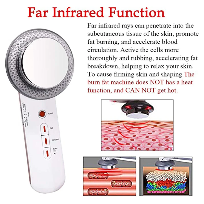 JYTOPHUNTER 3 In 1 Ultrasonic Slimming Massager Weight Loss Anti-cellulite Infrared Therapy Beauty Apparatus
JYTOPHUNTER 3 In 1 Ultrasonic Slimming Massager Weight Loss Anti-cellulite Infrared Therapy Beauty Apparatus