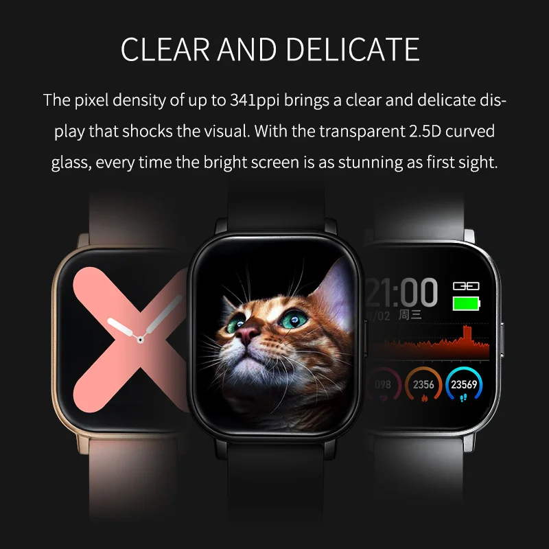 Ladies Smartwatch Fashion Sports Watch Man Fitness Bracelet Alarm Clock Health Monitoring IP68 Waterproof Watch For IOS Android
Ladies Smartwatch Fashion Sports Watch Man Fitness Bracelet Alarm Clock Health Monitoring IP68 Waterproof Watch For IOS Android