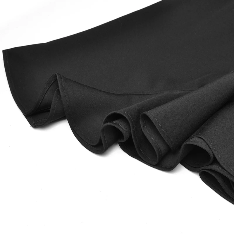 AELESEEN Runway Fashion Autumn Winter Dress Long Sleeve Slim Elegant Turn-Down Collar Flower Embrodiery Black Trumpet Dresses 
AELESEEN Runway Fashion Autumn Winter Dress Long Sleeve Slim Elegant Turn-Down Collar Flower Embrodiery Black Trumpet Dresses