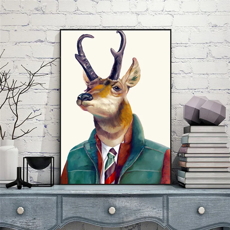 Cartoon Animal Print Canvas Paintings Nursery Picture Children Room Wall Art Decoration Cute Cat Dog Owl Giraffe Fox Elk Posters
Cartoon Animal Print Canvas Paintings Nursery Picture Children Room Wall Art Decoration Cute Cat Dog Owl Giraffe Fox Elk Posters