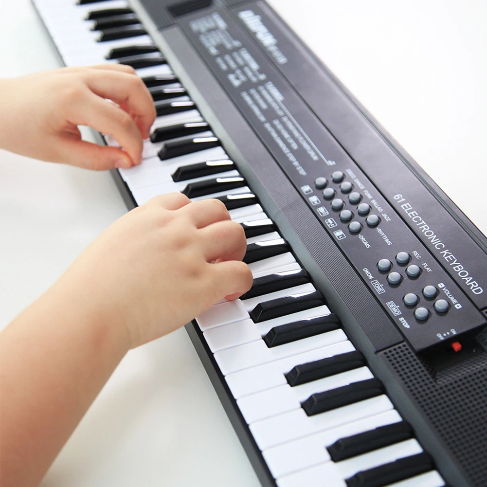

Цифровая музыкальная электронная клавиатура, 61 клавиша, детское многофункциональное электрическое пианино для студентов